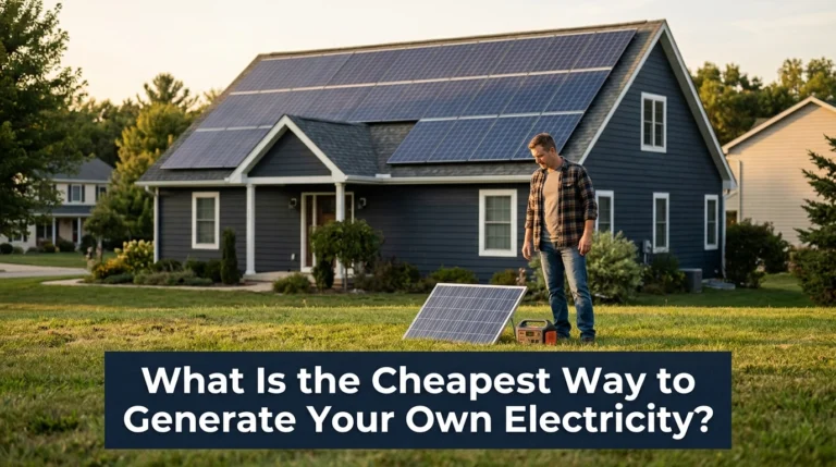 Rural American off-grid cabin with solar panels and property documents illustrating off-grid living laws for 2026.