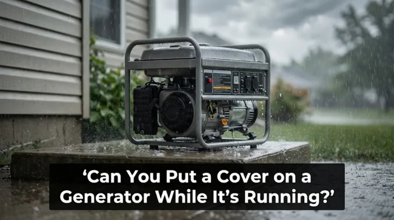 Can You Put a Cover on a Generator While It's Running